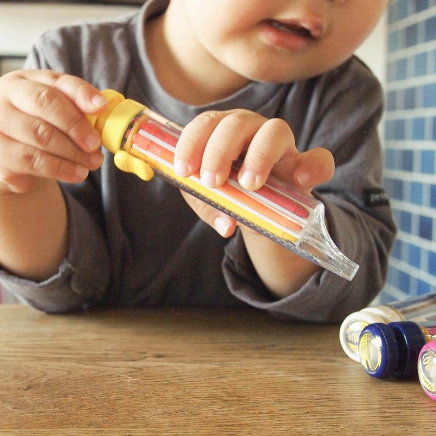 クレヨン penco ペンコ 8カラークレヨン プチギフト 子供 子ども 汚れない お出かけ お絵描き 持ち歩き 安全 文房具 かわいい 小学生 プレゼント 入学祝い | penco | 11