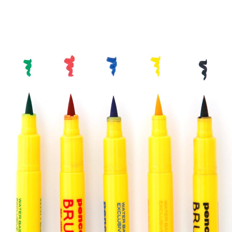 筆ペン セット penco ペンコ ブラシライター カラー 水性 カリグラフィー 日本製 おしゃれ かわいい | penco | 02