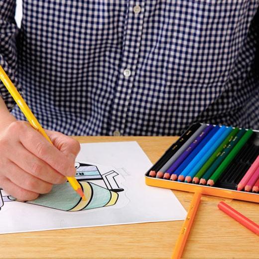 色鉛筆 BIC ビック 色鉛筆 18色セット 合成樹脂 CEマーク 玩具安全規格EN71 こども かわいい | BIC