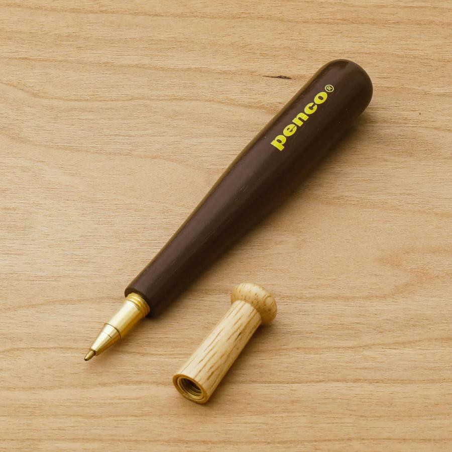 HIGHTIDE ボールペン 黒 油性 0.8mm penco ペンコ バットペン