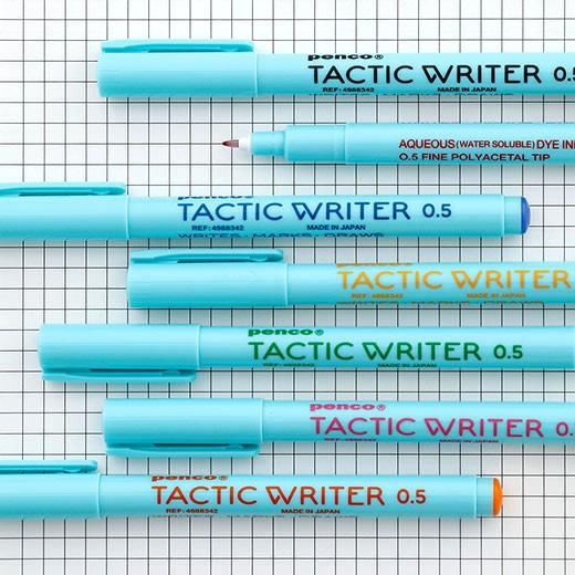 水性ペン penco ペンコ タクティックライター カラーペン 細芯 0.5mm 赤 水性 水彩 おしゃれ | HIGHTIDE