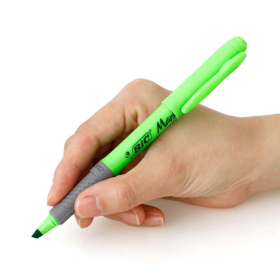 蛍光ペン 蛍光マーカー BIC ビック マーキングハイライターグリップ かわいい ピンク 黄色 | HIGHTIDE | 06