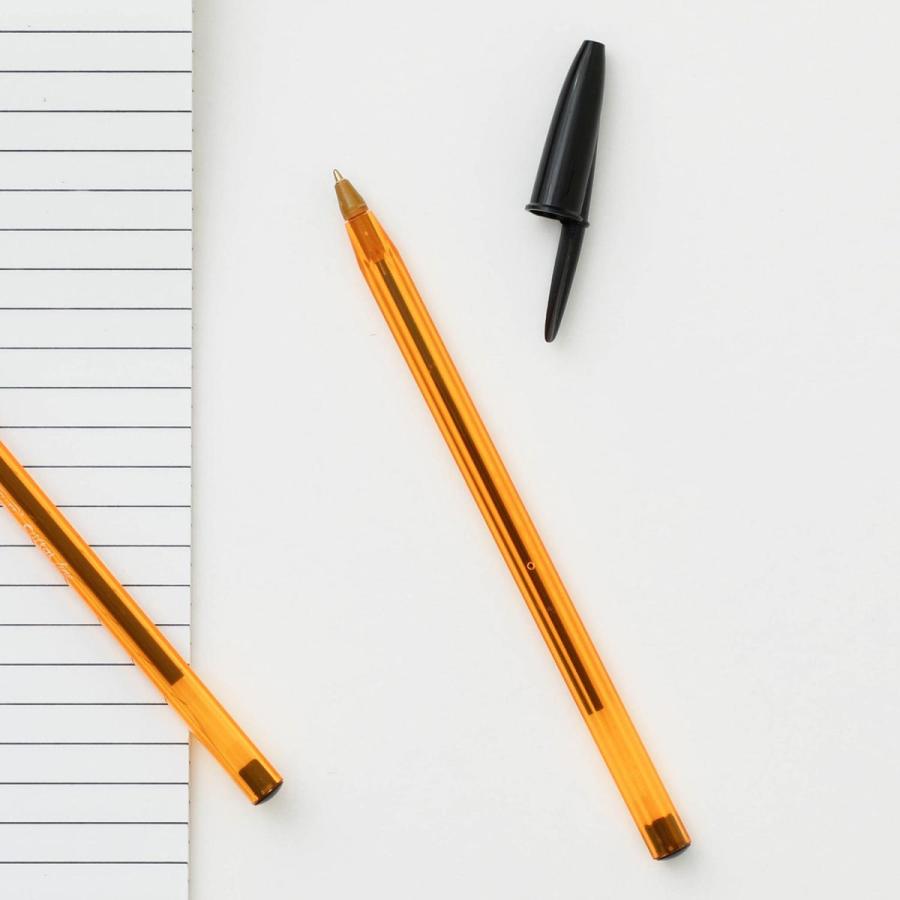 ボールペン BIC ビック クリスタル オリジナル ファイン 黒 油性 0.8mm オレンジBIC | BIC | 07