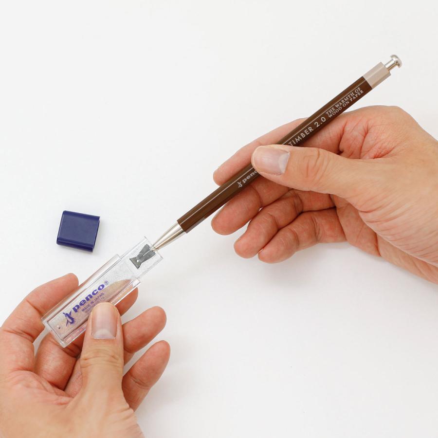 シャープペンシル penco ペンコ プライムティンバー シャーペン 芯ホルダー B 大人の鉛筆 製図 2mm 太い | penco | 10