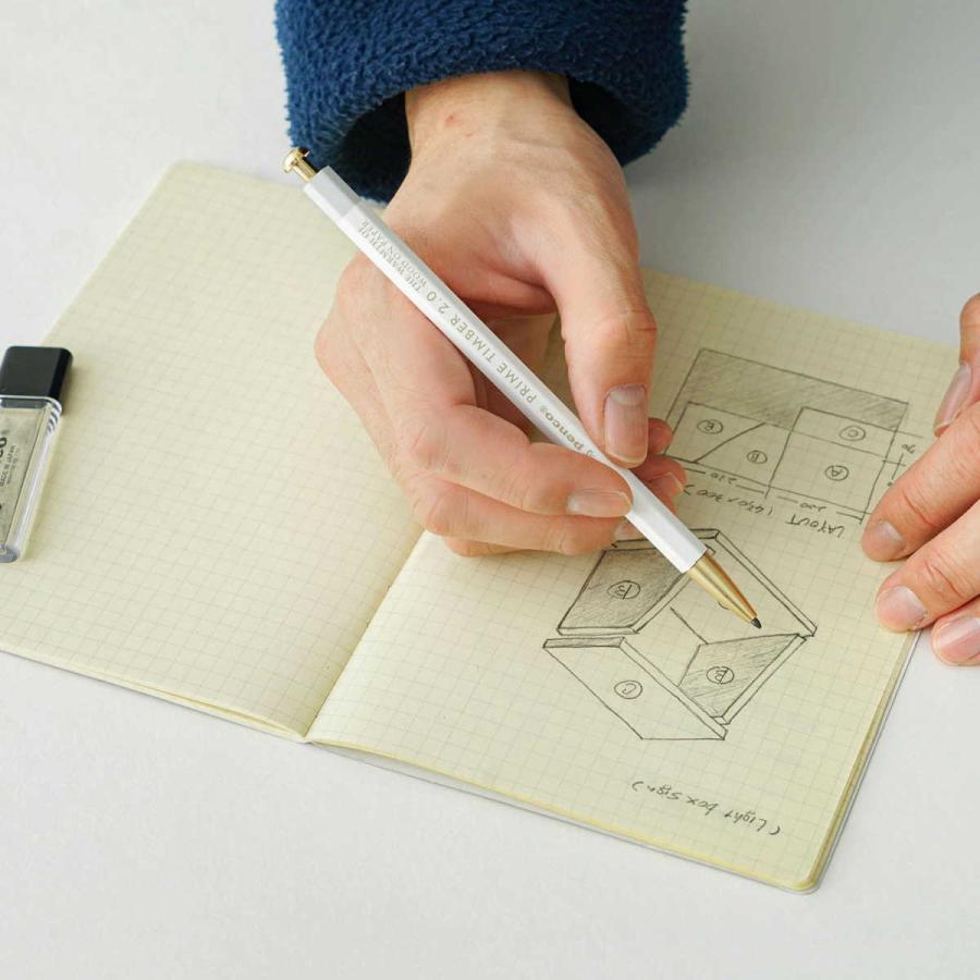 シャープペンシル penco ペンコ プライムティンバー ブラス シャーペン 芯ホルダー B 大人の鉛筆 2mm 太い | penco | 14