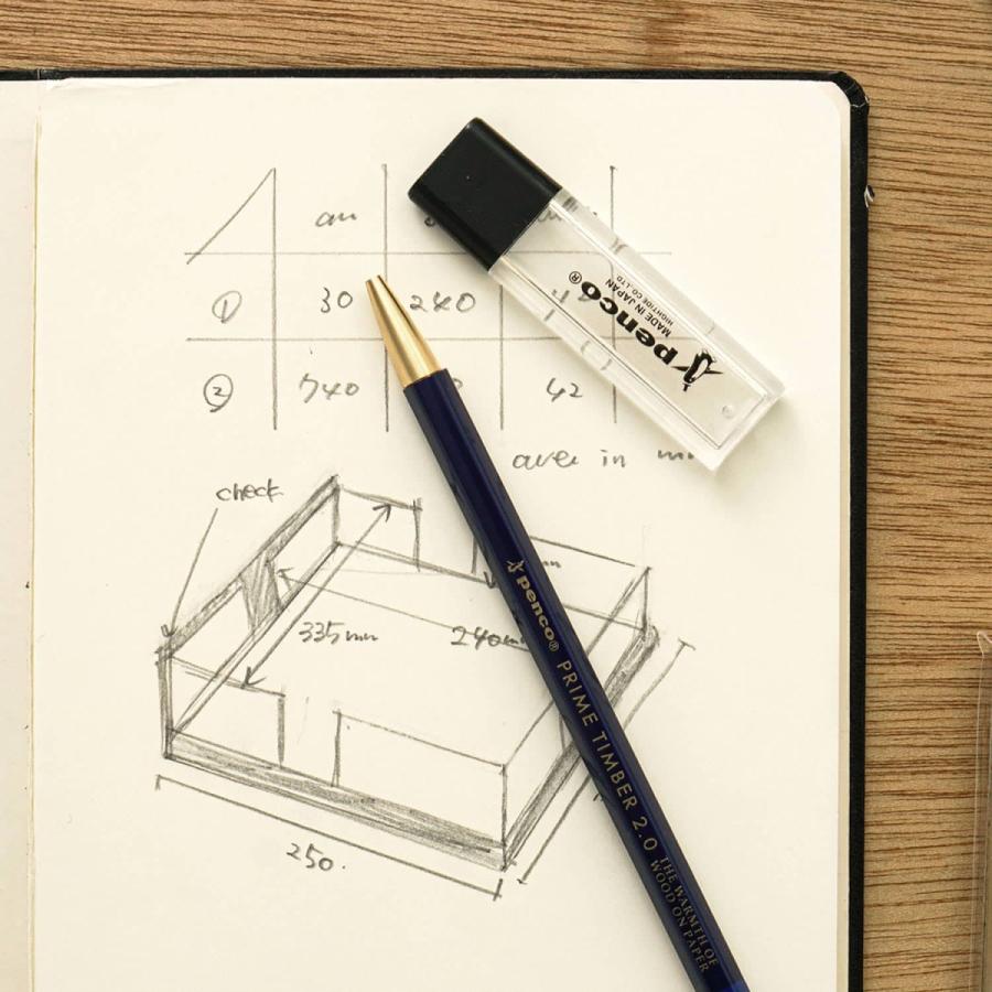 シャープペンシル penco ペンコ プライムティンバー ブラス シャーペン 芯ホルダー B 大人の鉛筆 2mm 太い | penco | 17