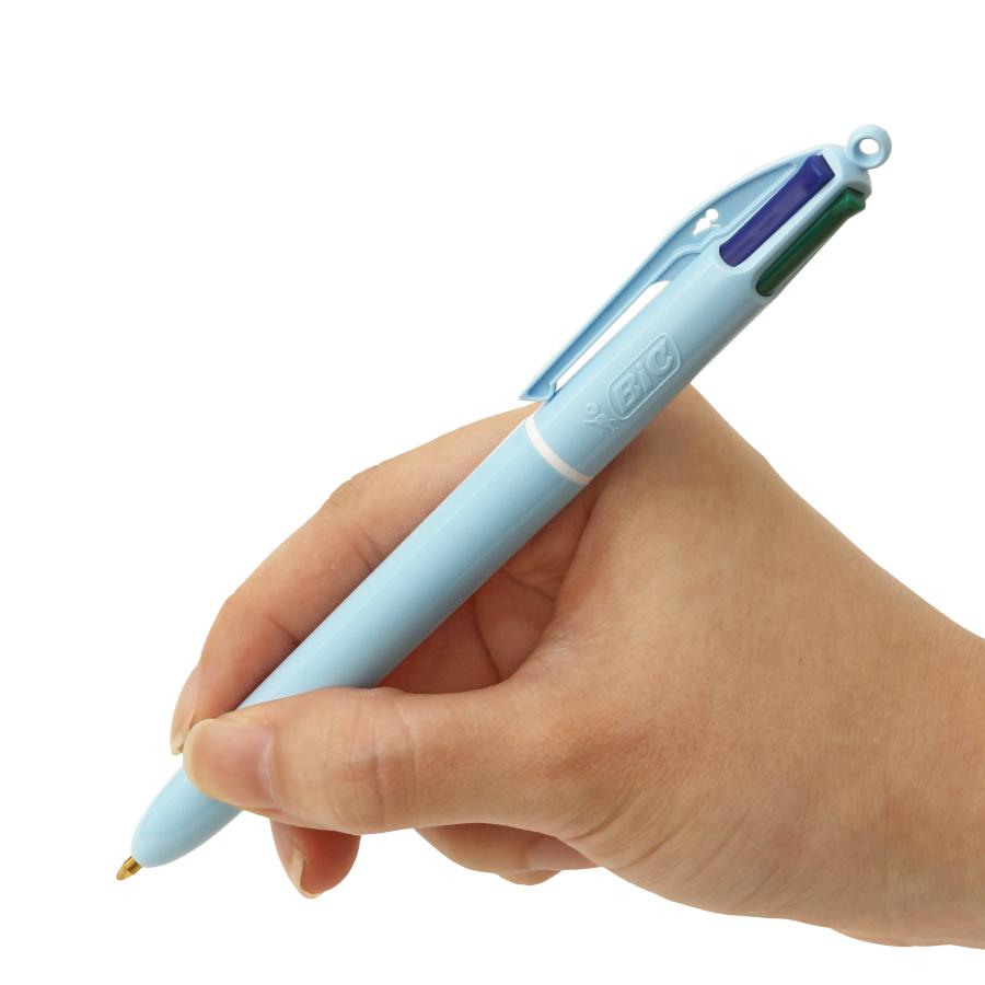 BIC 4色ボールペン パステル1.0 多色ボールペン カラー 油性 黒 赤 青 緑 | BIC | 05