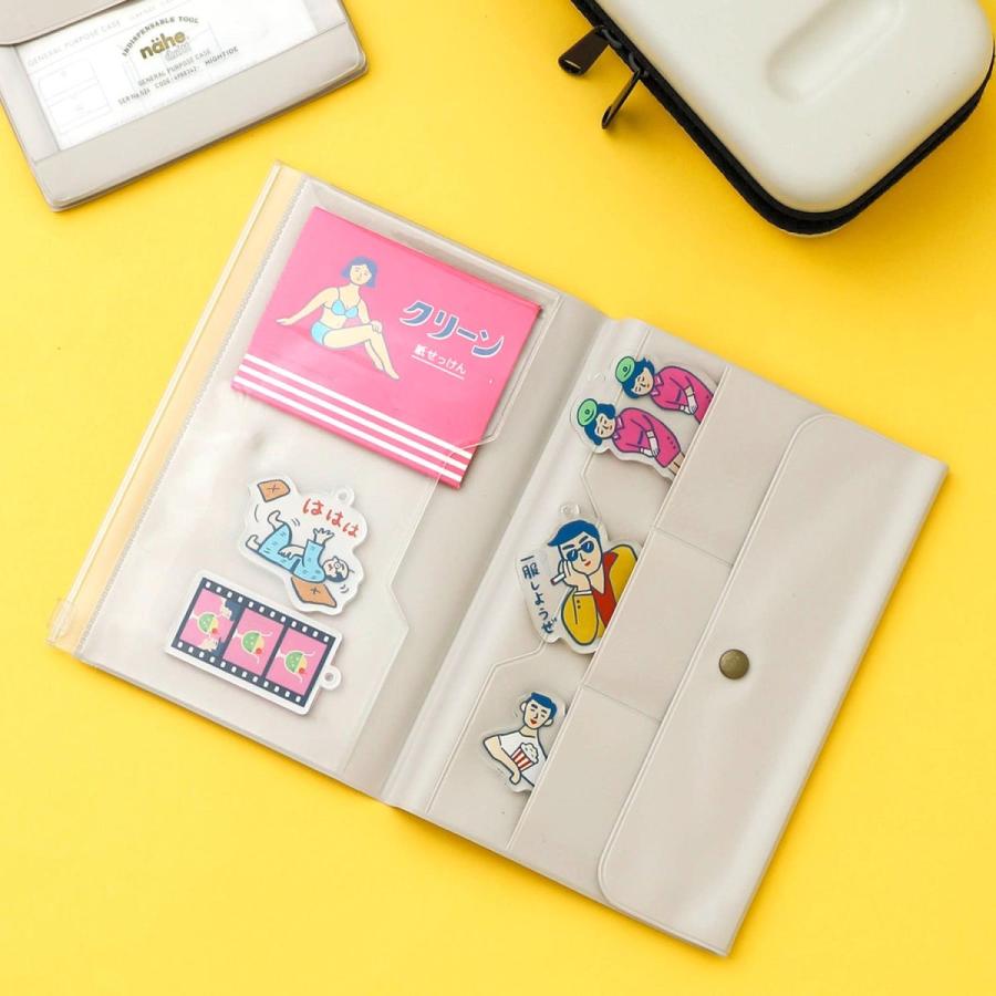 パスポートケース nahe ネーエ トラベル オーガナイザー 母子手帳 通帳 お薬手帳  カード アクスタ 収納 旅行 診察券 医療証 保険証 おしゃれ かわいい | nahe | 25