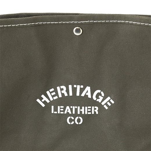 ショルダーバッグ HERITAGE LEATHER バケット ショルダー バッグ キャンバス 帆布 革 レザー 肩掛け ストラップ アメリカ ヘリテージレザー | HIGHTIDE | 17