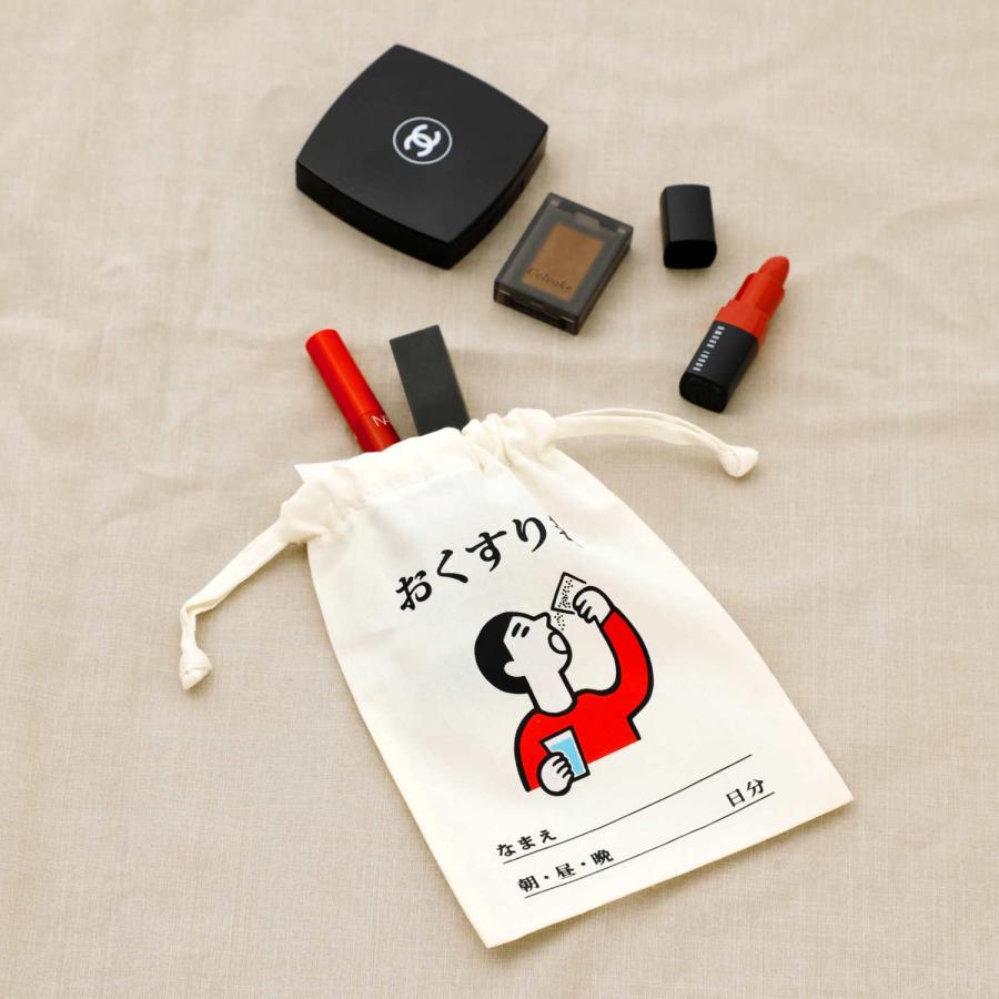 巾着袋 小 ニューレトロ ポーチ コップ袋 化粧ポーチ お薬手帳 常備薬 ギフトポーチ トラベル 旅行 大人 可愛い おしゃれ 保育園 子供 | HIGHTIDE | 21