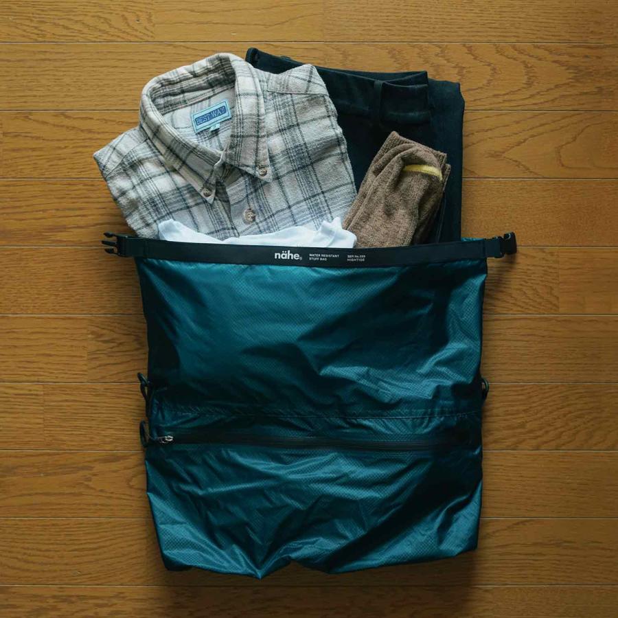 ドライバッグL nahe ネーエ 2WAY 10L スタッフバッグ ストラップ ショルダー 防水バッグ 収納 衣類 エコバッグ ダイビング プール 海水浴 スイミング 釣り | nahe | 19