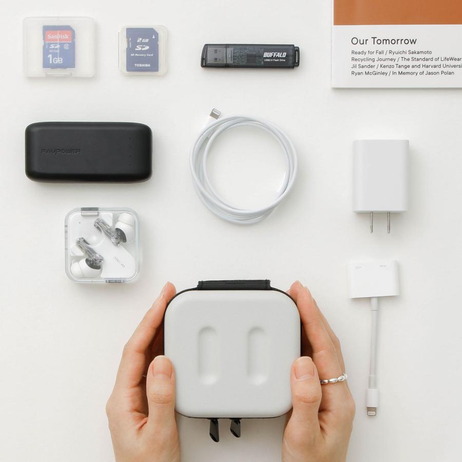 ガジェットケース nahe ネーエ ハードシェルケース ハードケース ケーブル 収納 アダプタ ケース イヤホン 充電器 | nahe | 20