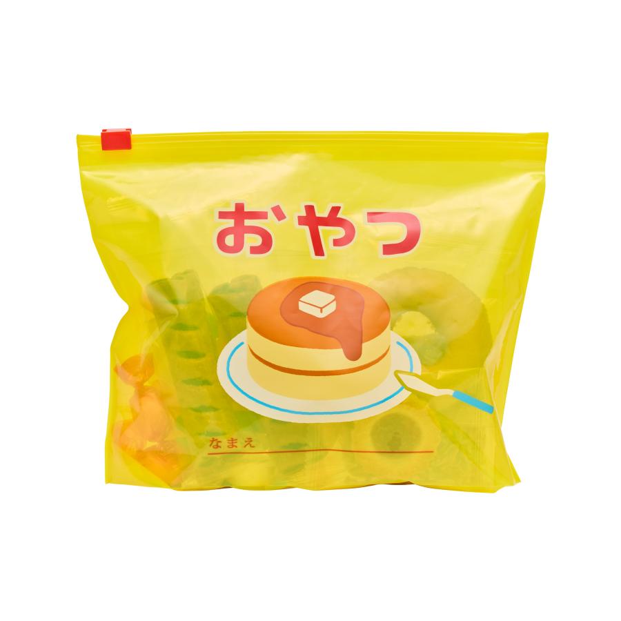 ジップ袋 マチ付き ニューレトロ ジッパーバッグ L（4枚入り）ジッパー式ポリ袋 スライドジッパー 小分け袋 ビニール 透明 クリア | ニューレトロ | 08