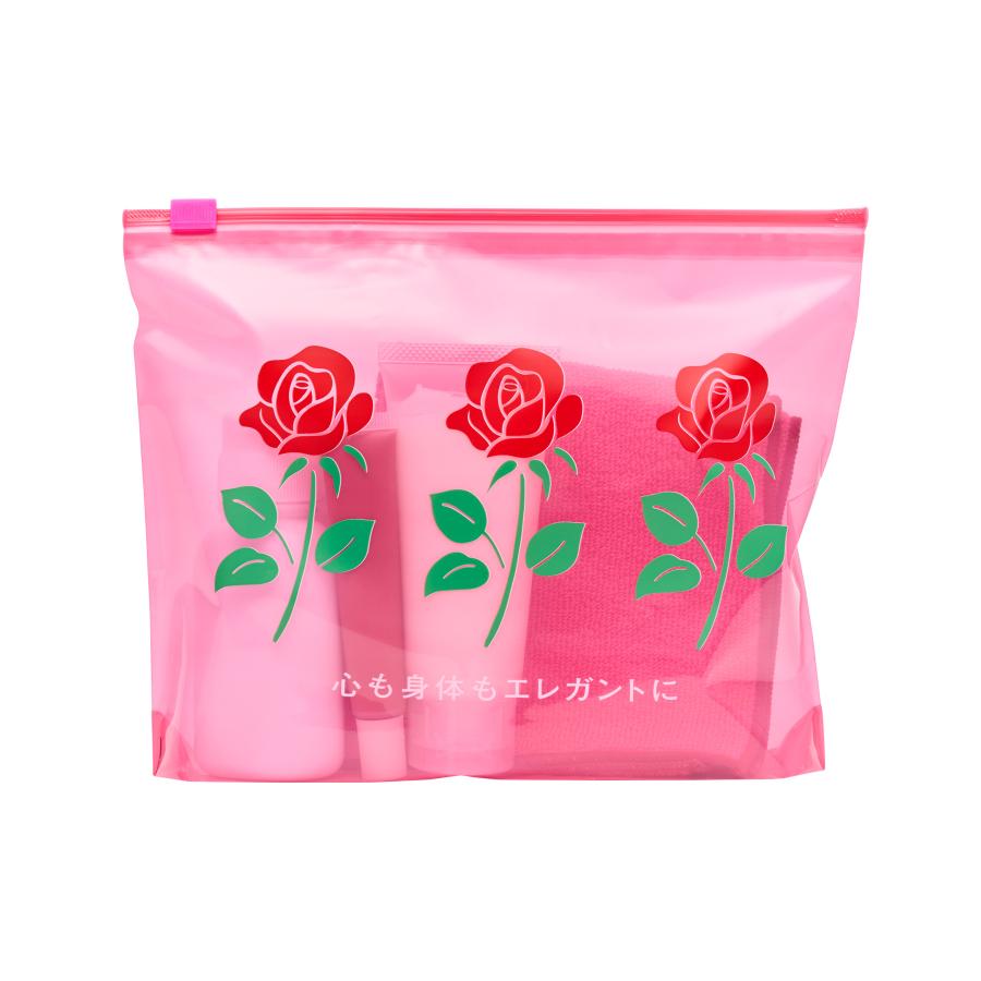 ジップ袋 マチ付き ニューレトロ ジッパーバッグ L（4枚入り）ジッパー式ポリ袋 スライドジッパー 小分け袋 ビニール 透明 クリア | ニューレトロ | 11