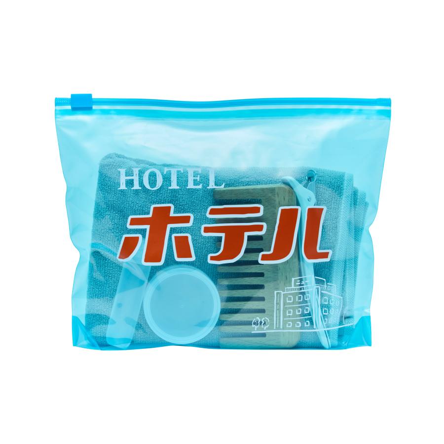 ジップ袋 マチ付き ニューレトロ ジッパーバッグ L（4枚入り）ジッパー式ポリ袋 スライドジッパー 小分け袋 ビニール 透明 クリア | ニューレトロ | 12