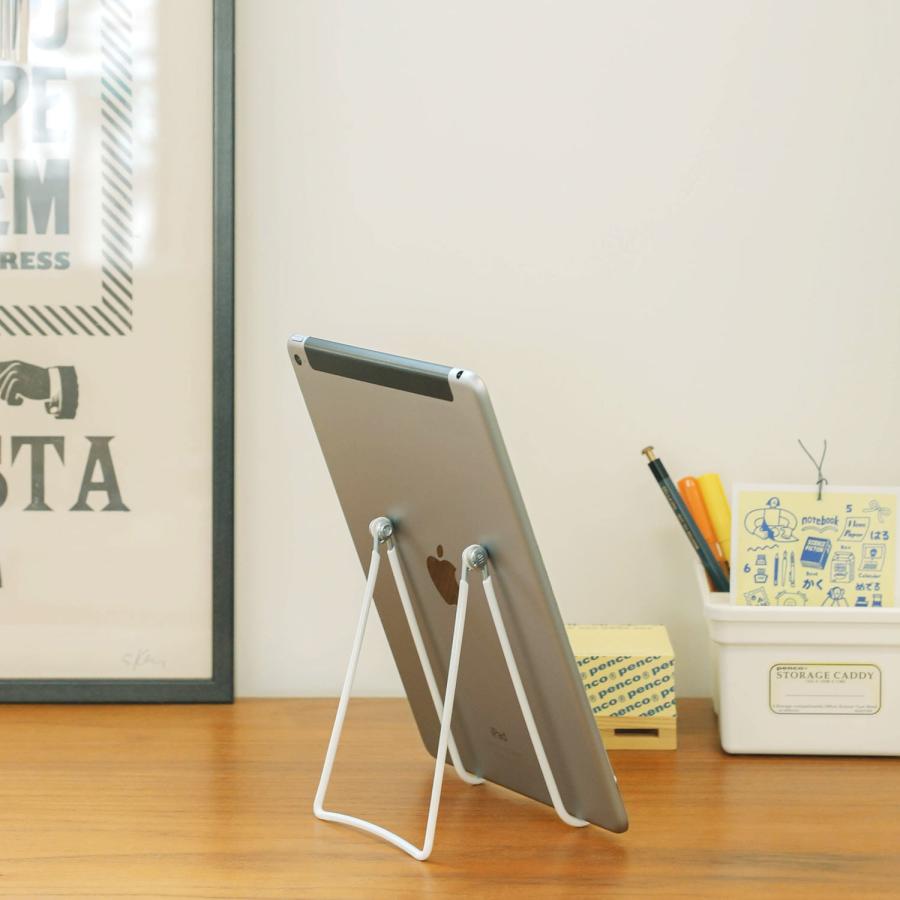 タブレットスタンド GIBSON HOLDERS ギブソンホルダー ツーワイヤースタンド 2AT ブックスタンド ディスプレイスタンド iPadスタンド 折りたたみ 角度調節可 縦 | HIGHTIDE | 09