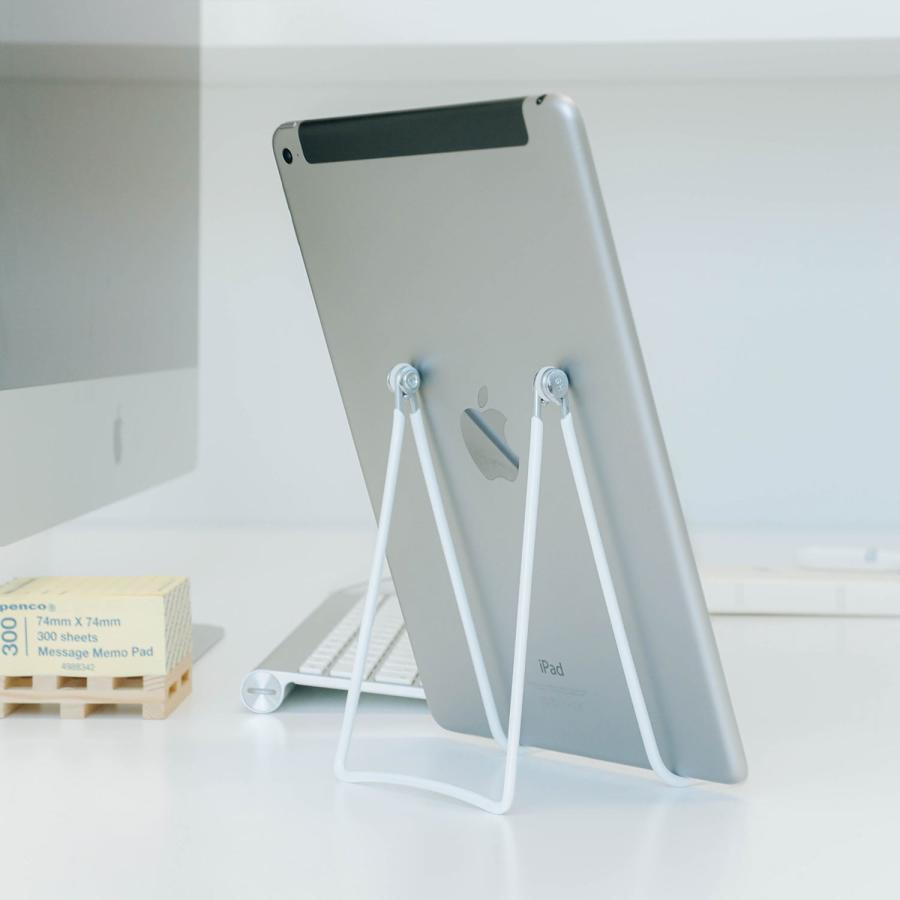 タブレットスタンド GIBSON HOLDERS ギブソンホルダー ツーワイヤースタンド 2AT ブックスタンド ディスプレイスタンド iPadスタンド 折りたたみ 角度調節可 縦 | HIGHTIDE | 06