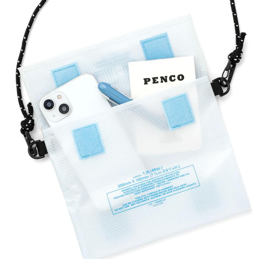 ポーチ メンズ レディース penco ペンコ キャリータイトケース クリア M サコッシュ ペン 筆箱 収納 水濡れ防止 大容量 旅行 トラベル | penco | 04