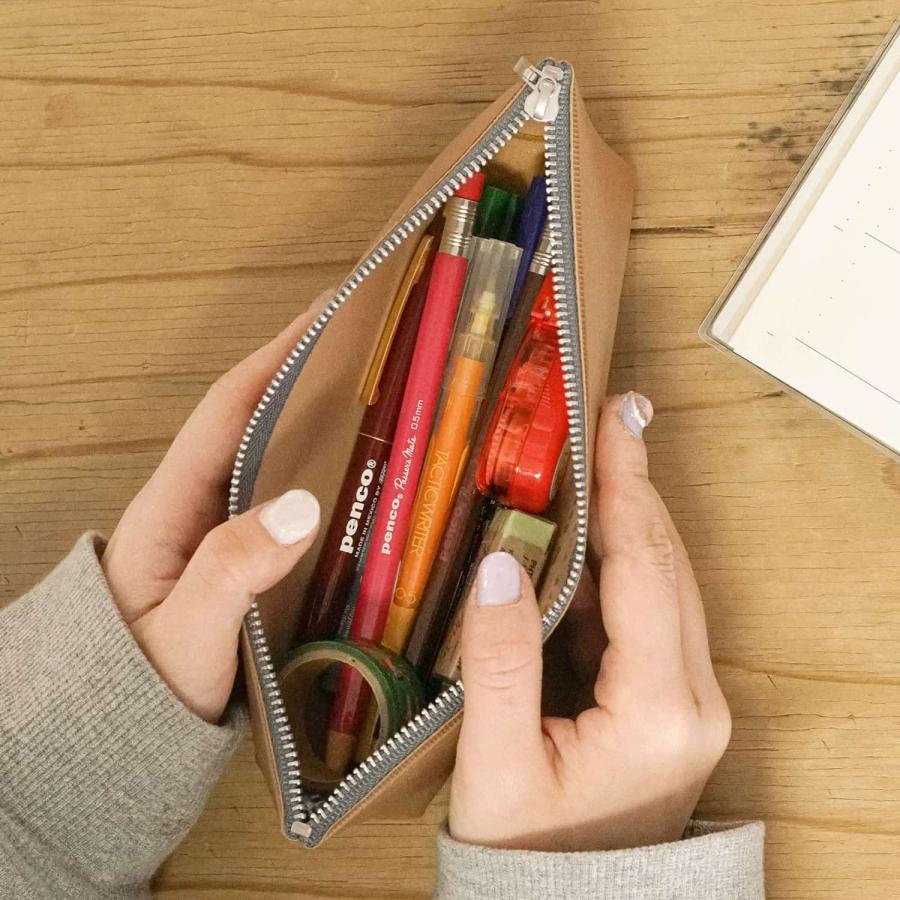 ペンケース ファスナーペンケース (パセン) スリム おしゃれ 大人 ペン入れ 筆箱 クラシック シンプル 入学祝い 入園祝い | CLASSIC SERIES（HIGHTIDE） | 17