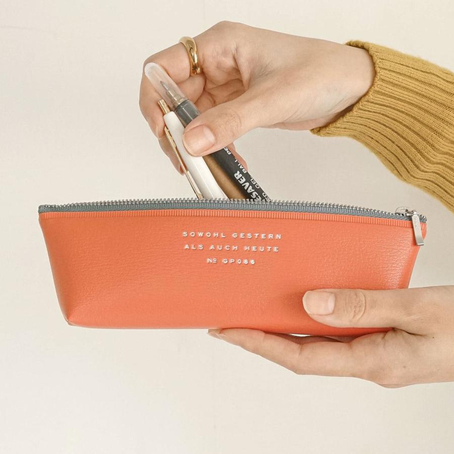 ペンケース ファスナーペンケース (パセン) スリム おしゃれ 大人 ペン入れ 筆箱 クラシック シンプル 入学祝い 入園祝い | CLASSIC SERIES（HIGHTIDE） | 15