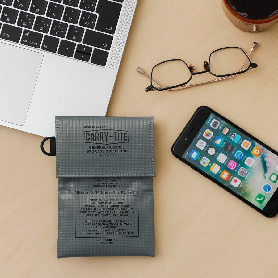 収納 ポーチ ペンコ キャリータイトケースS (Dリング付き) コインケース 財布 カード 小物入れ メンズ レディース 旅行 トラベル パスポート 首下げ ショルダー | HIGHTIDE | 18