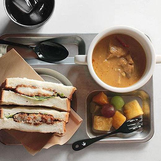 トレー GLOCAL STANDARD PRODUCTS CAFE TRAY カフェトレイ (GSP) グローカルスタンダードプロダクツ ステンレス ワンプレート 朝食 ランチ 日本製 シンプル | HIGHTIDE | 05