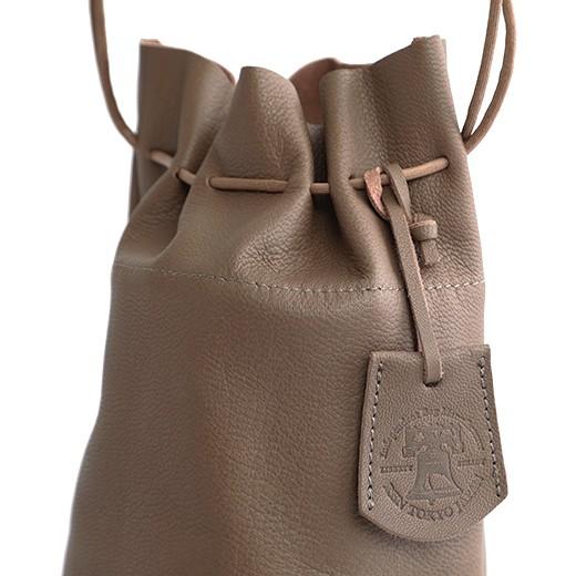 REN ショルダーバッグ スティル・キャニスターボトル レザー 巾着バッグ REN ショルダーバッグ スティル・キャニスターボトル レン 巾着