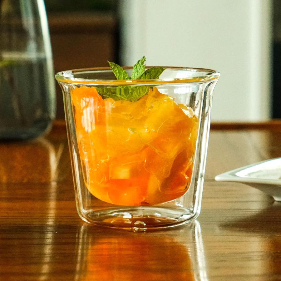 二重構造 KINTO CAST ダブルウォール ロックグラス 保温 保冷 コップ 食器 カップ ガラス 電子レンジ対応 食洗機対応 おしゃれ ギフト | KINTO | 14