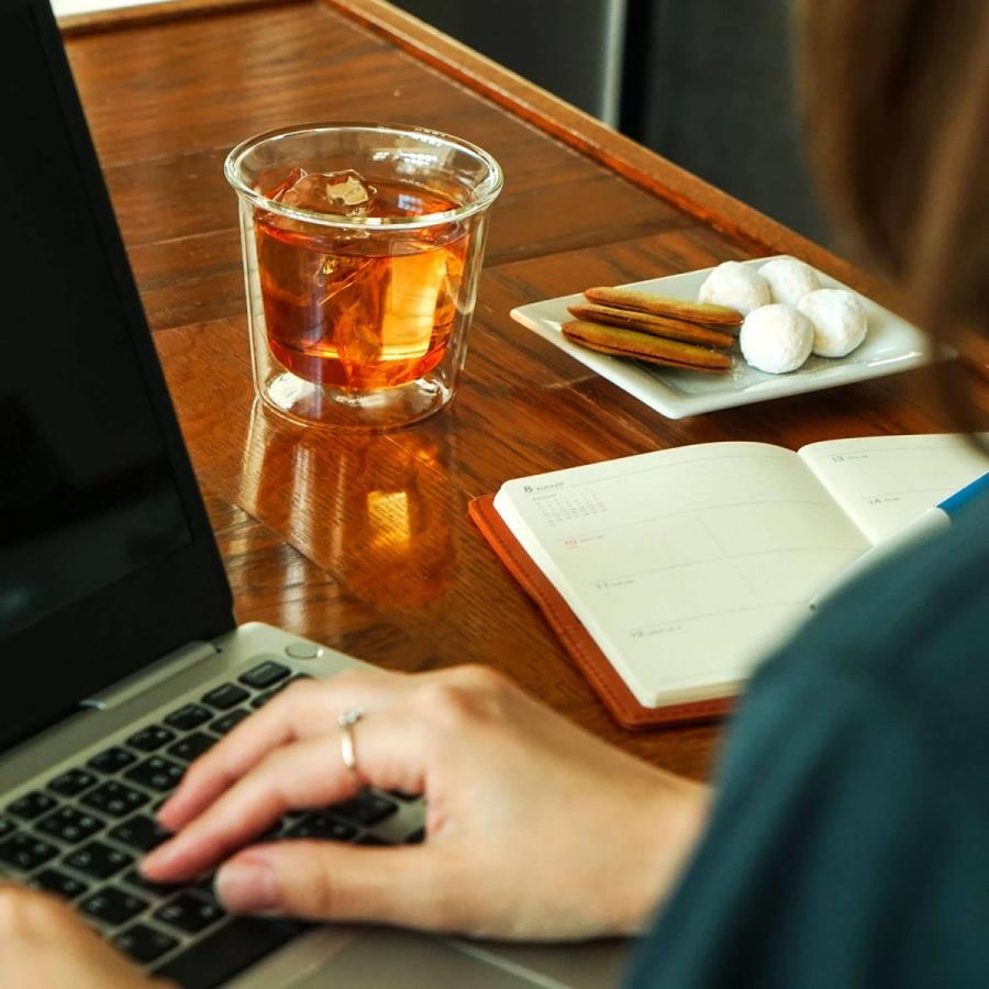 二重構造 KINTO CAST ダブルウォール ロックグラス 保温 保冷 コップ 食器 カップ ガラス 電子レンジ対応 食洗機対応 おしゃれ ギフト | KINTO | 03