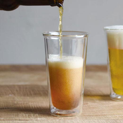 二重構造 KINTO CAST ダブルウォール ビールグラス 保温 保冷 コップ 食器 カップ ガラス 電子レンジ対応 食洗機対応 おしゃれ ギフト | KINTO | 03