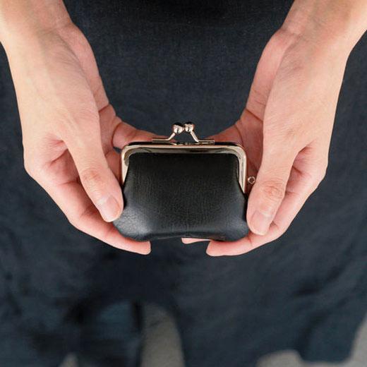 がま口財布 松野屋 牛革ミニがま口 かわいい レディース 本革 がまくち