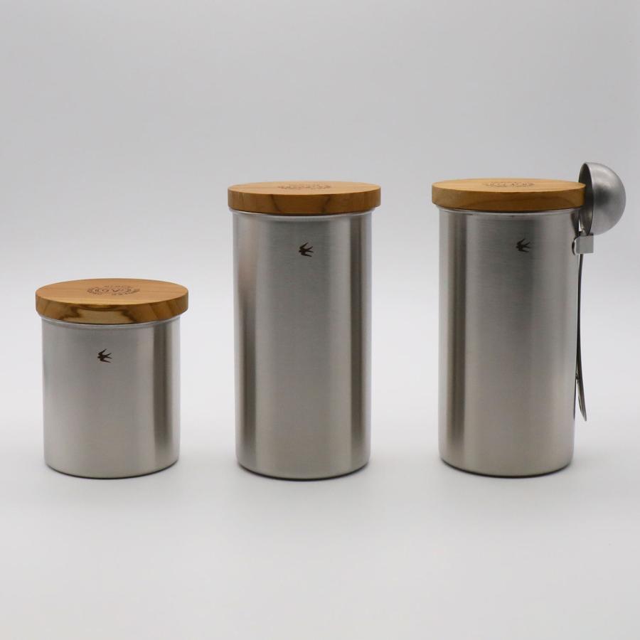 GLOCAL STANDARD PRODUCTS TSUBAME キャニスター ロング 保存容器 密閉 コーヒー豆 珈琲 ツバメ ステンレス コーヒー 茶葉 ギフト 日本製 | GLOCAL STANDARD PRODUCTS | 05