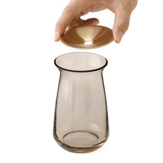 フラワーベース 花瓶 KINTO LUNA ベース 80x130mm 一輪挿し 多肉植物 水耕栽培 ガラス 花器 北欧 おしゃれ ギフト シンプル 花 植物 球根 栽培 母の日 花以外 | KINTO | 03