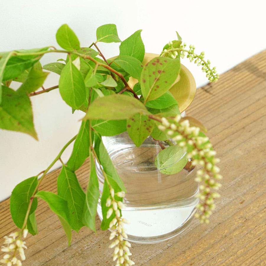 フラワーベース 花瓶 KINTO LUNA ベース 80x130mm 一輪挿し 多肉植物 水耕栽培 ガラス 花器 北欧 おしゃれ ギフト シンプル 花 植物 球根 栽培 母の日 花以外 | KINTO | 08