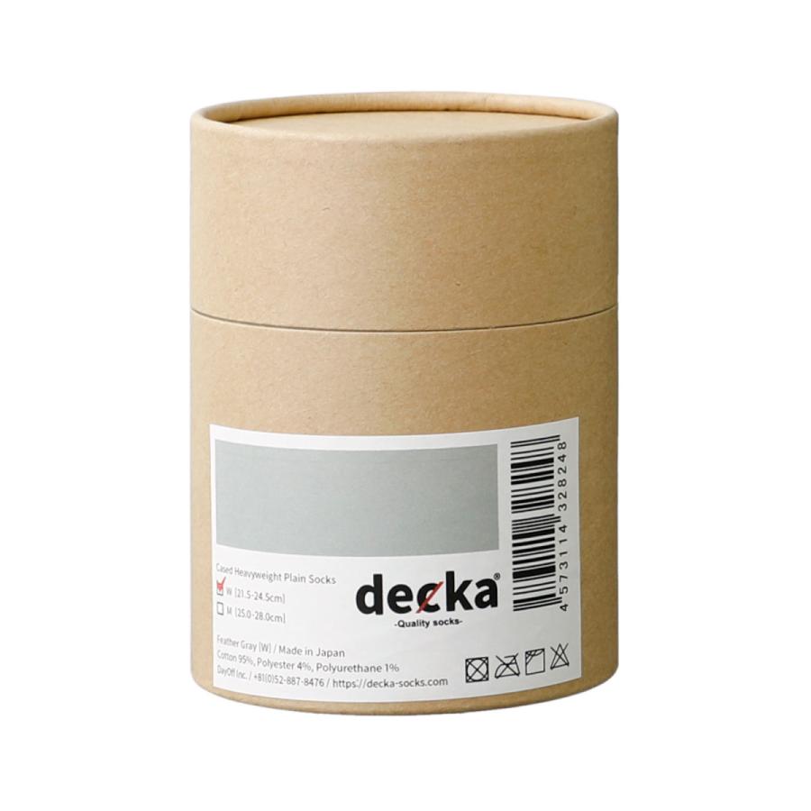秋冬 靴下 ソックス レディース 厚手 decka Quality socks デカ クォリティソックス Cased Heavy Weight Plain Socks コットン 無地 日本製 ギフト | decka Quality socks | 13