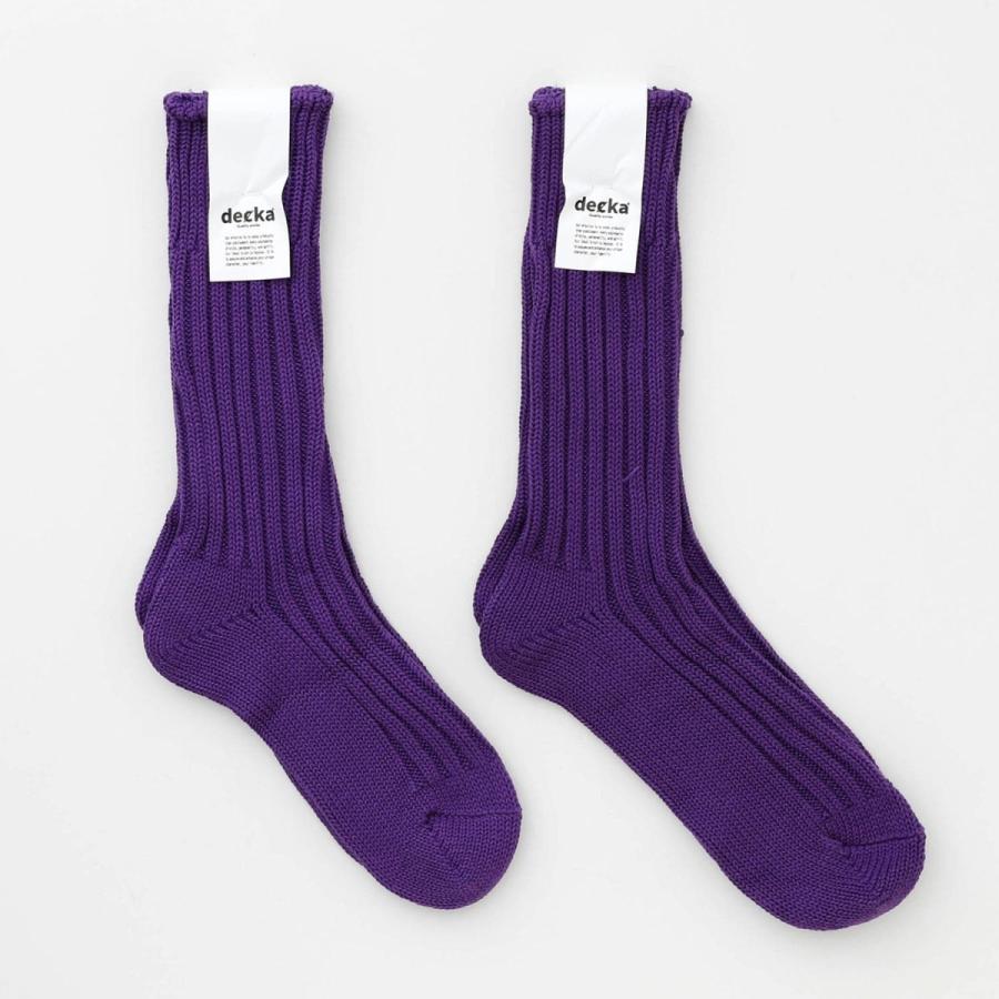 秋冬 靴下 ソックス レディース 厚手 decka Quality socks デカ クォリティソックス Cased Heavy Weight Plain Socks コットン 無地 日本製 ギフト | decka Quality socks | 14