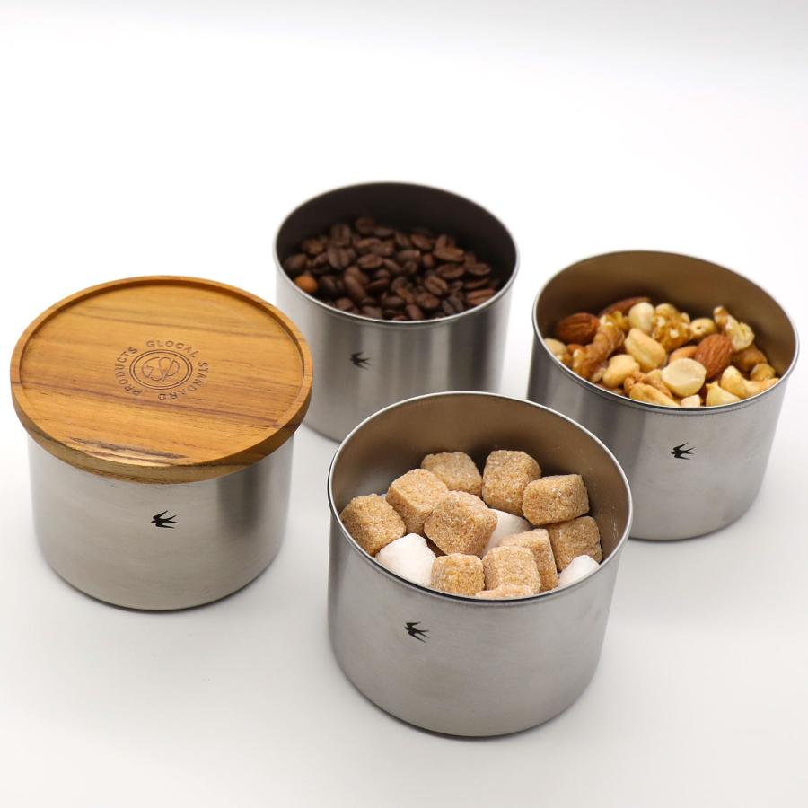 GLOCAL STANDARD PRODUCTS TSUBAME キャニスター スタック 保存容器 密閉 コーヒー豆 茶葉 珈琲 ツバメ ステンレス コーヒー ギフト 日本製 スタッキング 新生活 | GLOCAL STANDARD PRODUCTS | 05