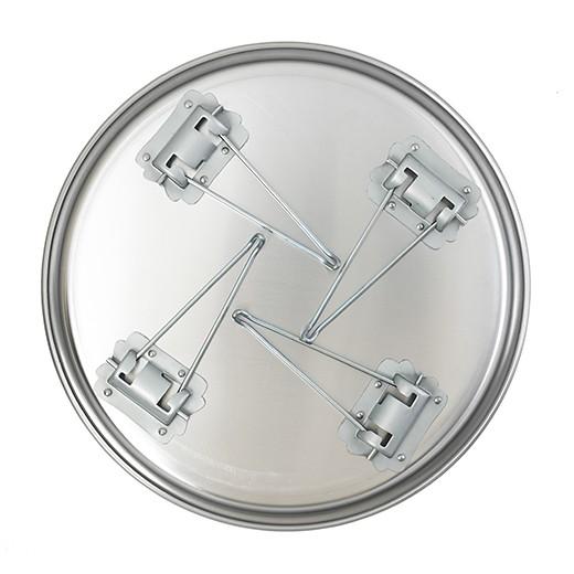 松野屋 アルマイトちゃぶ台 キャンプ アウトドア テーブル 折りたたみ バーベキュー お盆 トレイ ベランピング ローテーブル アルミ キャンプ用品 円卓 持ち運び | ブランド登録なし | 02