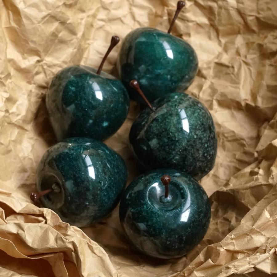 Marble Apple Small マーブルアップル スモール りんご 林檎 オブジェ ペーパーウェイト インテリア 置物 ギフト インテリア 大理石 おしゃれ かわいい 贈り物 | ブランド登録なし | 18