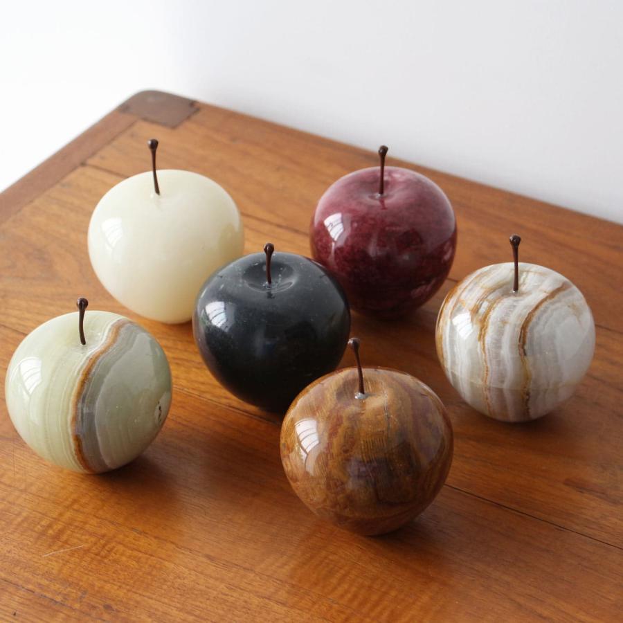 Marble Apple Small マーブルアップル スモール りんご 林檎 オブジェ ペーパーウェイト インテリア 置物 ギフト インテリア 大理石 おしゃれ かわいい 贈り物 | ブランド登録なし | 12
