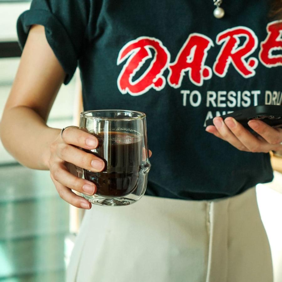 二重構造 KINTO キントー KRONOS ダブルウォール コーヒーカップ 250ml 保温 保冷 コップ 食器 カップ ガラス 電子レンジ対応 食洗機対応 母の日 プレゼント | KINTO | 06