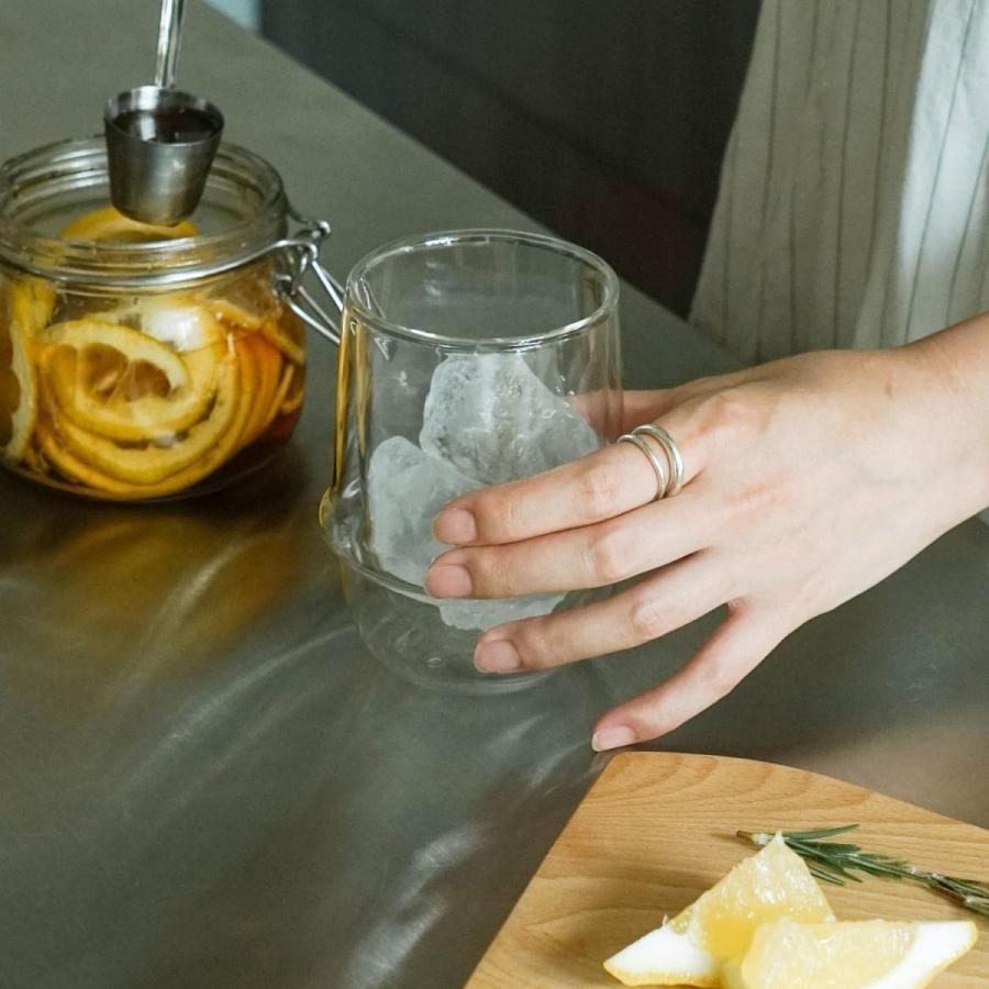 二重構造 KINTO キントー KRONOS ダブルウォール アイスティーグラス 350ml 保温 保冷 コップ 食器 カップ ガラス 電子レンジ対応 食洗機対応 おしゃれ ギフト | KINTO | 02