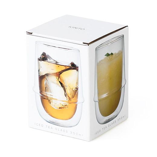 二重構造 KINTO キントー KRONOS ダブルウォール アイスティーグラス 350ml 保温 保冷 コップ 食器 カップ ガラス 電子レンジ対応 食洗機対応 おしゃれ ギフト | KINTO | 12