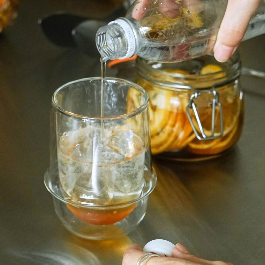二重構造 KINTO キントー KRONOS ダブルウォール アイスティーグラス 350ml 保温 保冷 コップ 食器 カップ ガラス 電子レンジ対応 食洗機対応 おしゃれ ギフト | KINTO | 03