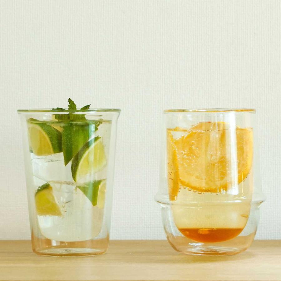 二重構造 KINTO キントー KRONOS ダブルウォール アイスティーグラス 350ml 保温 保冷 コップ 食器 カップ ガラス 電子レンジ対応 食洗機対応 おしゃれ ギフト | KINTO | 06