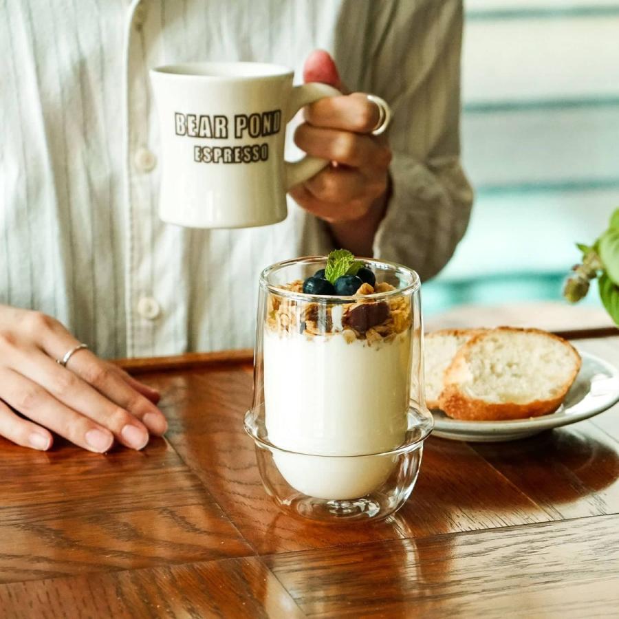 二重構造 KINTO キントー KRONOS ダブルウォール アイスティーグラス 350ml 保温 保冷 コップ 食器 カップ ガラス 電子レンジ対応 食洗機対応 おしゃれ ギフト | KINTO | 09