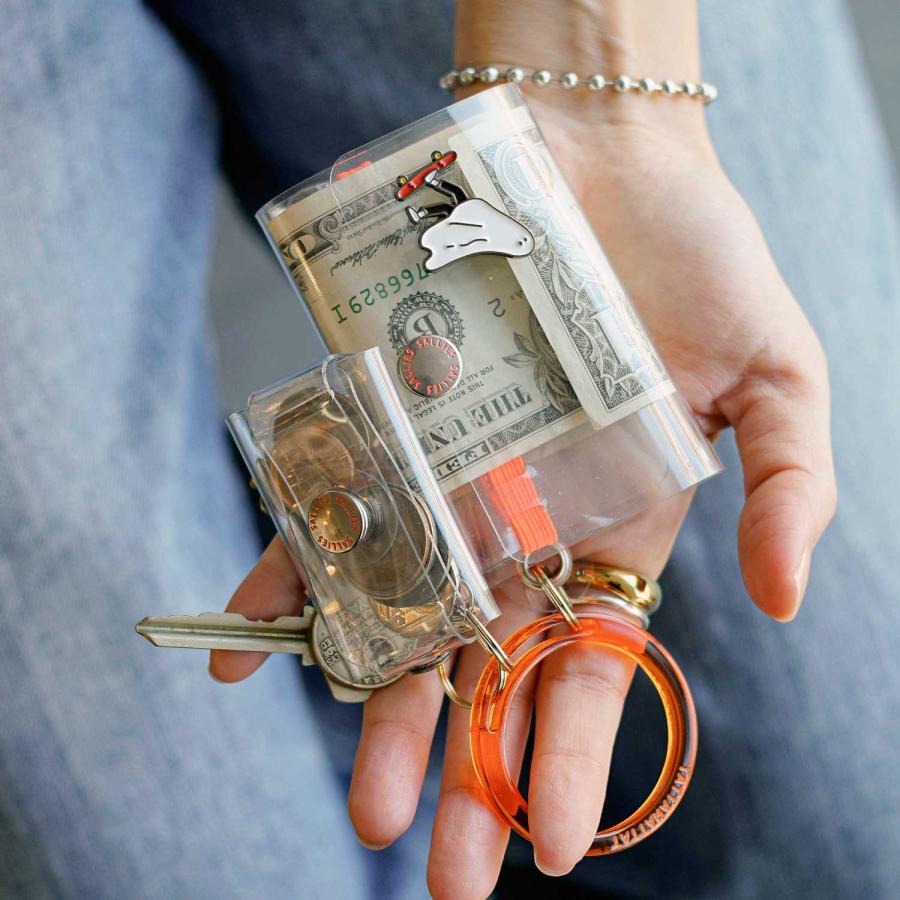 【ハイタイド限定カラー】財布 SALLIES Pocket Pal ポケットパル ミニマルウォレット (クリア) サリーズ 小さい財布 コンパクト ミニ財布 三つ折り財布 透明 | SALLIES | 24