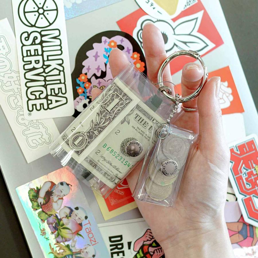 【ハイタイド限定カラー】財布 SALLIES Pocket Pal ポケットパル ミニマルウォレット (クリア) サリーズ 小さい財布 コンパクト ミニ財布 三つ折り財布 透明 | SALLIES | 23