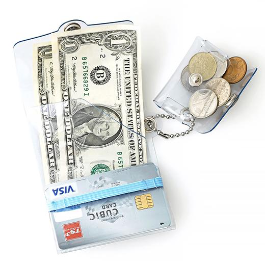 【ハイタイド限定カラー】財布 SALLIES Pocket Pal ポケットパル ミニマルウォレット (クリア) サリーズ 小さい財布 コンパクト ミニ財布 三つ折り財布 透明 | SALLIES | 09