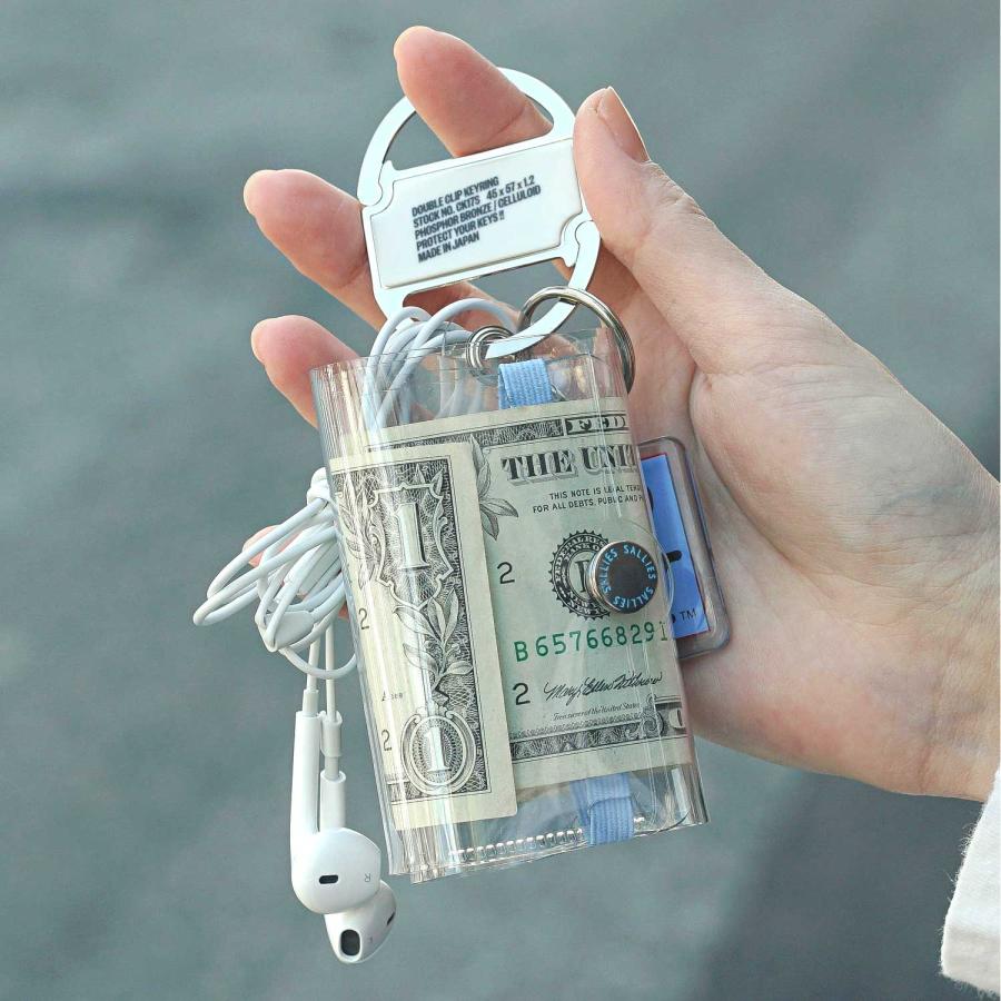 【ハイタイド限定カラー】財布 SALLIES Pocket Pal ポケットパル ミニマルウォレット (クリア) サリーズ 小さい財布 コンパクト ミニ財布 三つ折り財布 透明 | SALLIES | 25